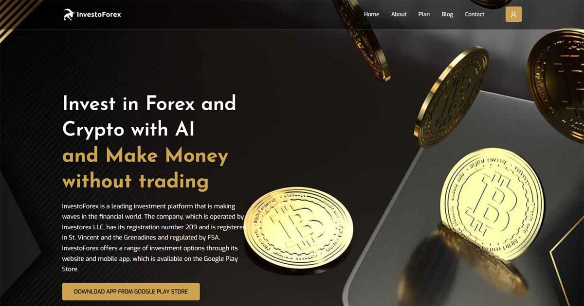 بررسی سایت سرمایه گذاری Investo forex - پلتفرم پراخت سود روزشمار!