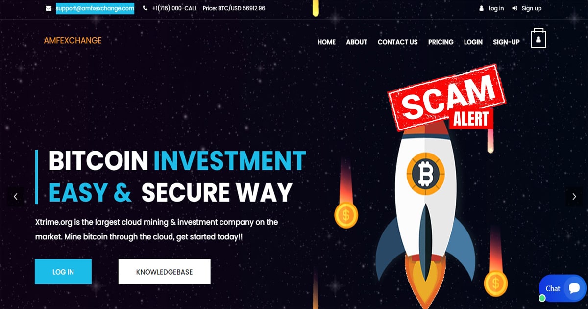 هشدار کلاهبرداری وب‌سایت ای ام اف ایکس اکسچنج (AMFXexchange)
