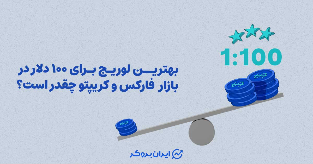 بهترین لوریج برای ۱۰۰ دلار در بازار فارکس و کریپتو چقدر است؟