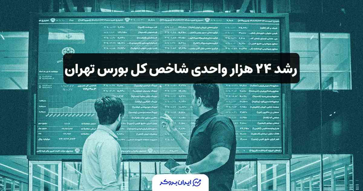 رشد ۲۴ هزار واحدی شاخص کل بورس تهران