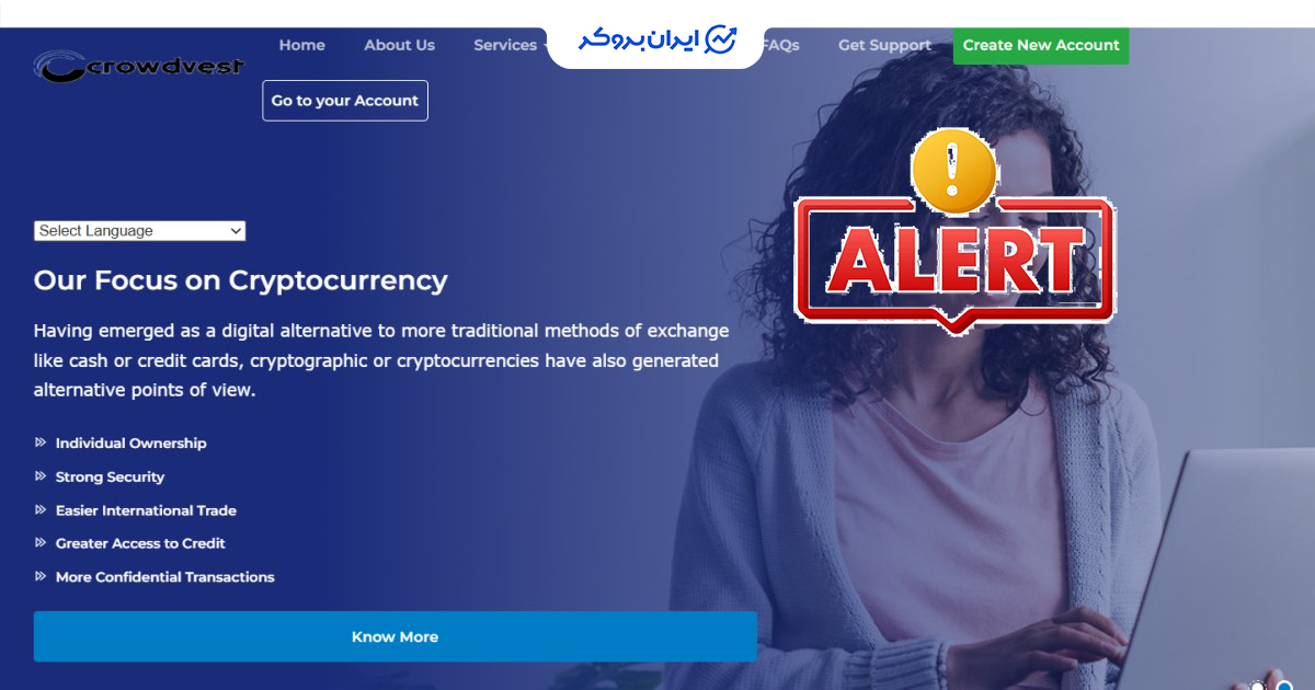 افشای ریسک کلاهبرداری پلتفرم CROWDVEST-CAPITALS