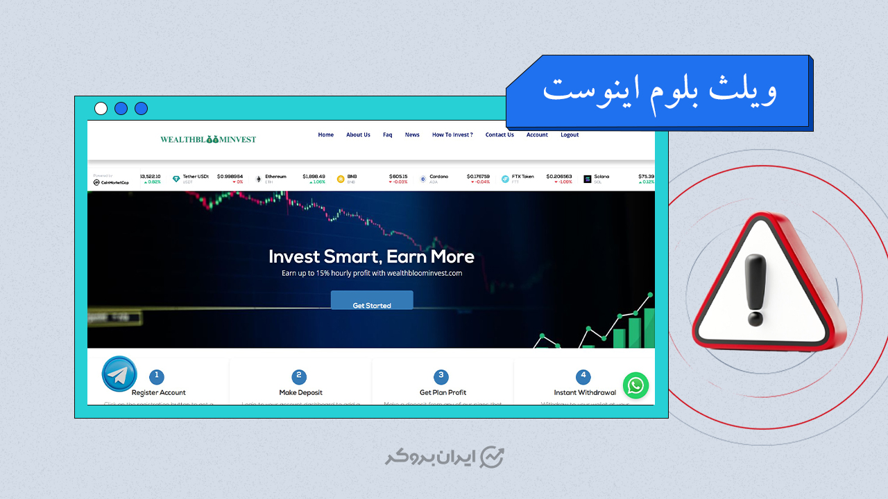 افشای ریسک کلاهبرداری پلتفرم WEALTH BLOOM INVEST